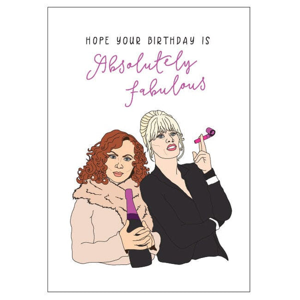 Ab Fab Birthday Greeting Card Candlebark Creations