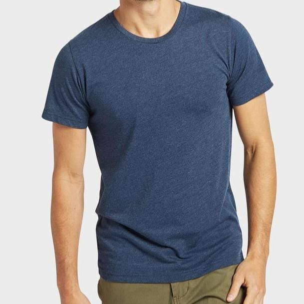 Academy Brand Men's Basic Crew T-shirt - Navy Marle Academy Brand