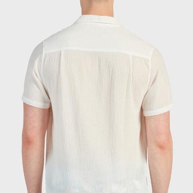 Academy Brand Men's Bedford Short Sleeve Shirt - White Academy Brand