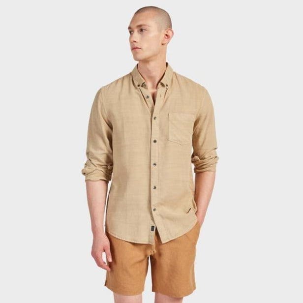 Academy Brand Men's Burton Shirt - Stone Academy Brand