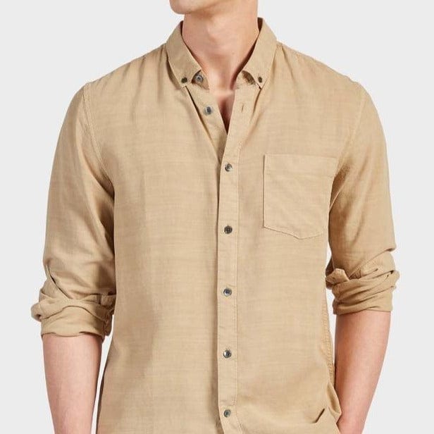 Academy Brand Men's Burton Shirt - Stone Academy Brand