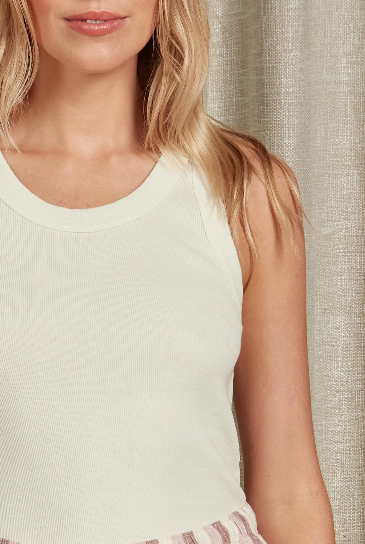 Academy Brand Women's Essential Rib Tank - Sand Academy Brand