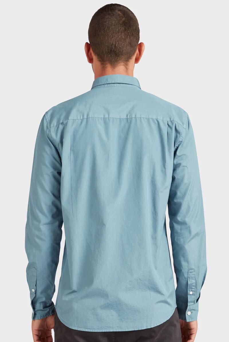Academy Brand Men's Frank Poplin Shirt - Horizon Blue Academy Brand
