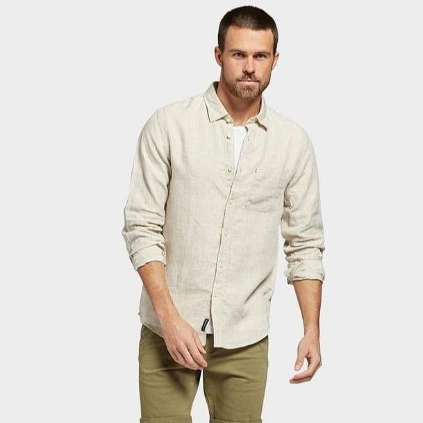 Academy Brand Men's Hampton Long Sleeve Shirt - Oatmeal Academy Brand