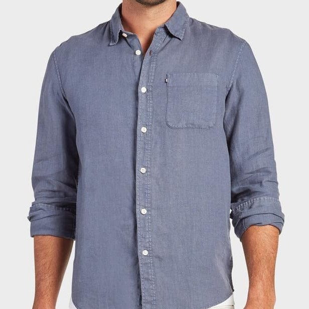 Academy Brand Men's Hampton Long Sleeve Shirt - Pilot Blue Academy Brand