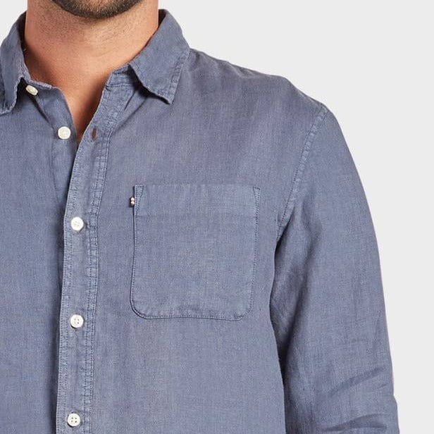 Academy Brand Men's Hampton Long Sleeve Shirt - Pilot Blue Academy Brand