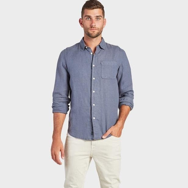 Academy Brand Men's Hampton Long Sleeve Shirt - Pilot Blue Academy Brand