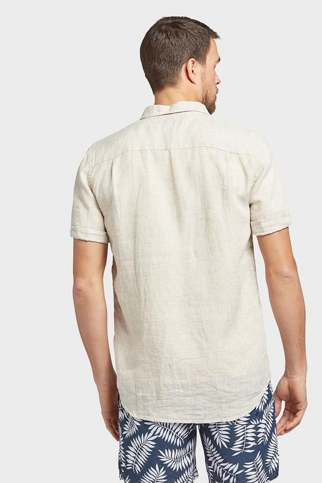 Academy Brand Men's Hampton Short Sleeve Shirt - Oatmeal Academy Brand