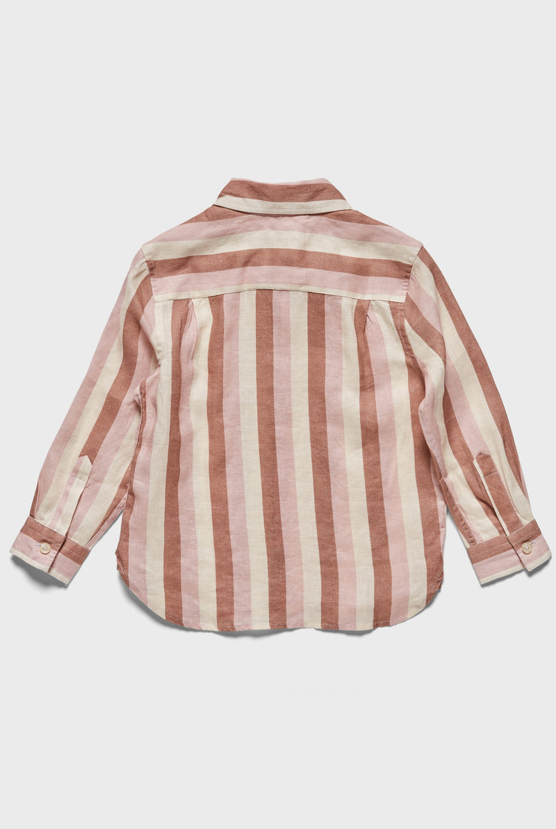 Academy Brand Rookie James Linen Shirt - Rosette Pink Academy Brand