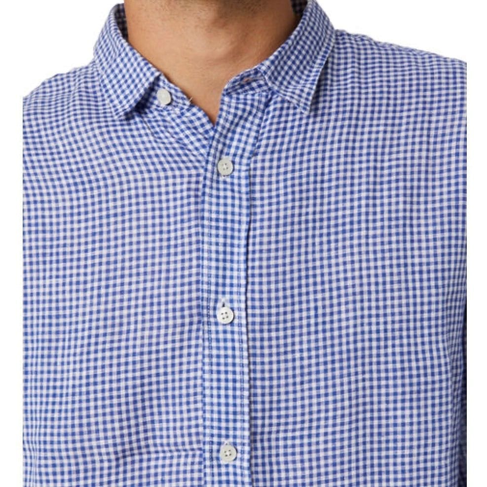 Academy Brand Men's Mayfield Long Sleeve Shirt - Navy Check Academy Brand