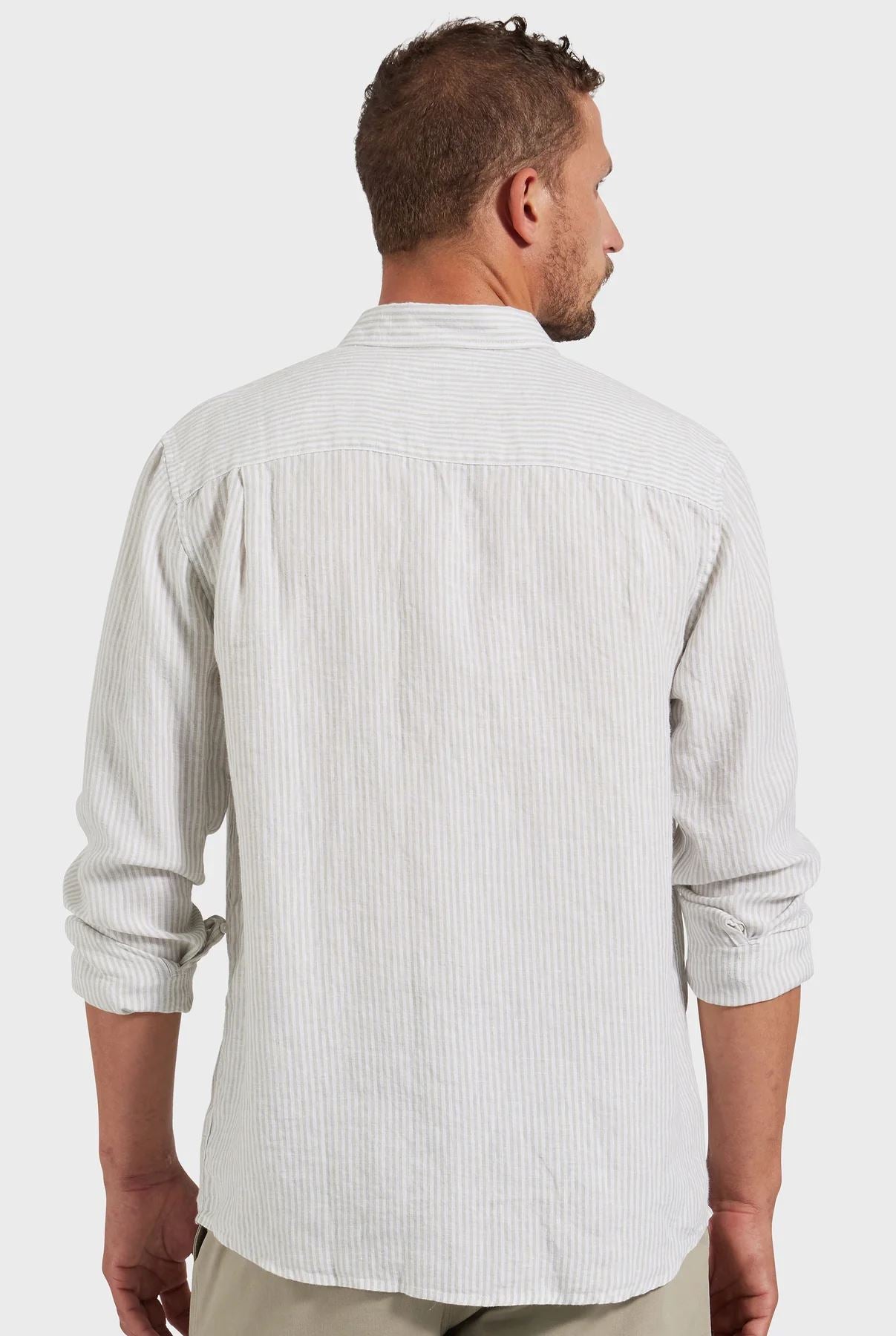 Academy Brand Men's Rory Linen Shirt - Sage Green Academy Brand