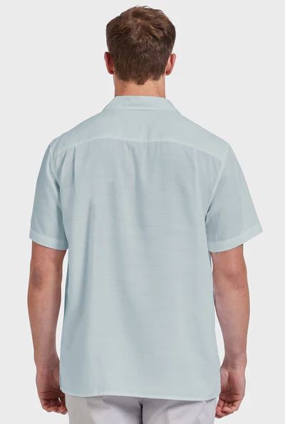 Academy Brand Men's Stevens Short Sleeve Shirt - Ice Blue Academy Brand