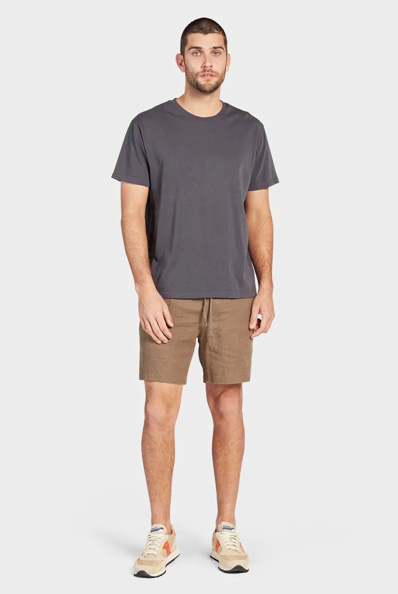 Academy Brand Men's Riviera Linen Shorts - Olive Academy Brand