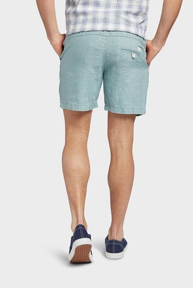 Academy Brand Men's Riviera Linen Shots - Sea Foam Academy Brand