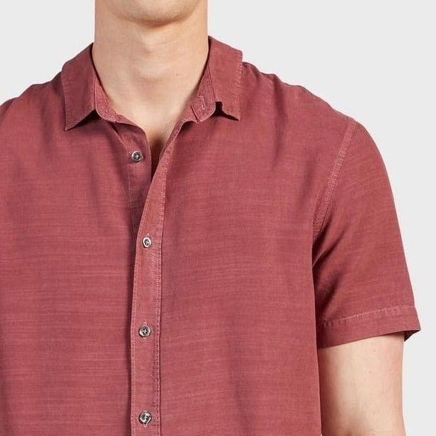 Academy Brand Stevens Short Sleeve Shirt - Berry Academy Brand