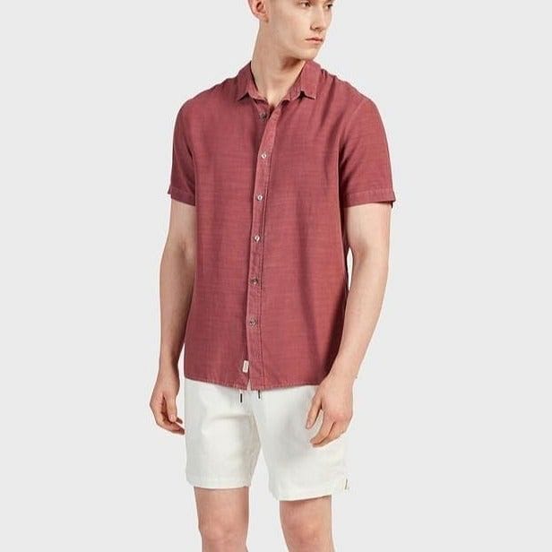 Academy Brand Stevens Short Sleeve Shirt - Berry Academy Brand