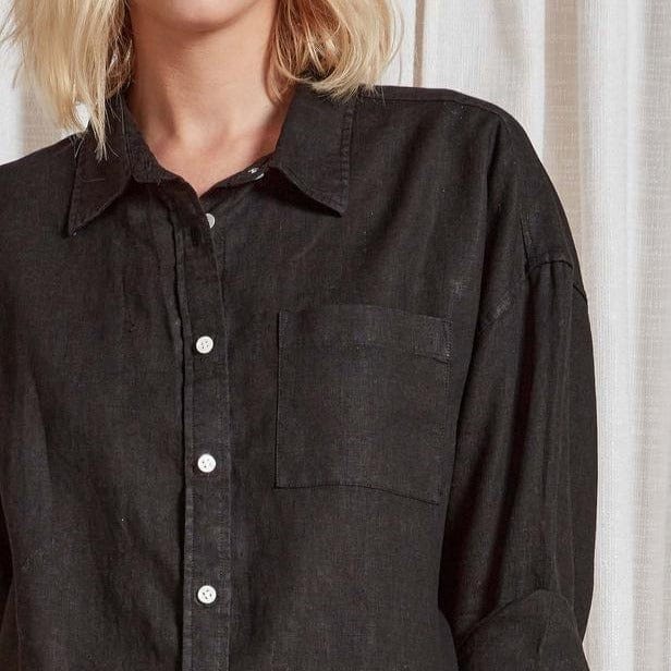 Academy Brand Women's Hampton Long Sleeve Shirt - Black Academy Brand