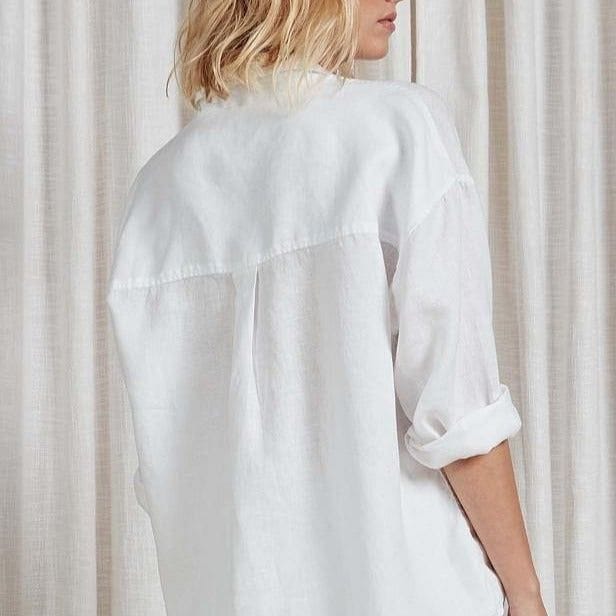 Academy Brand Women's Hampton Long Sleeve Shirt - White Academy Brand