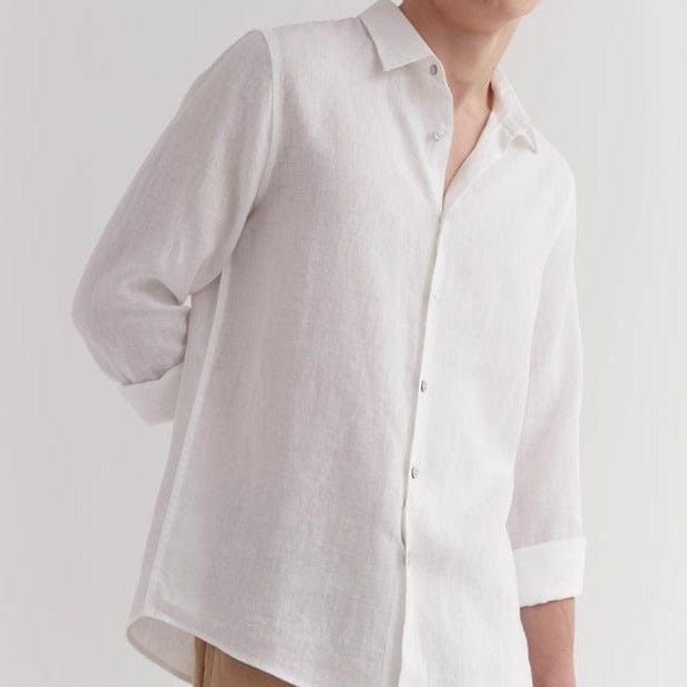 Assembly Label Casual Long Sleeve Shirt - White Assembly Label