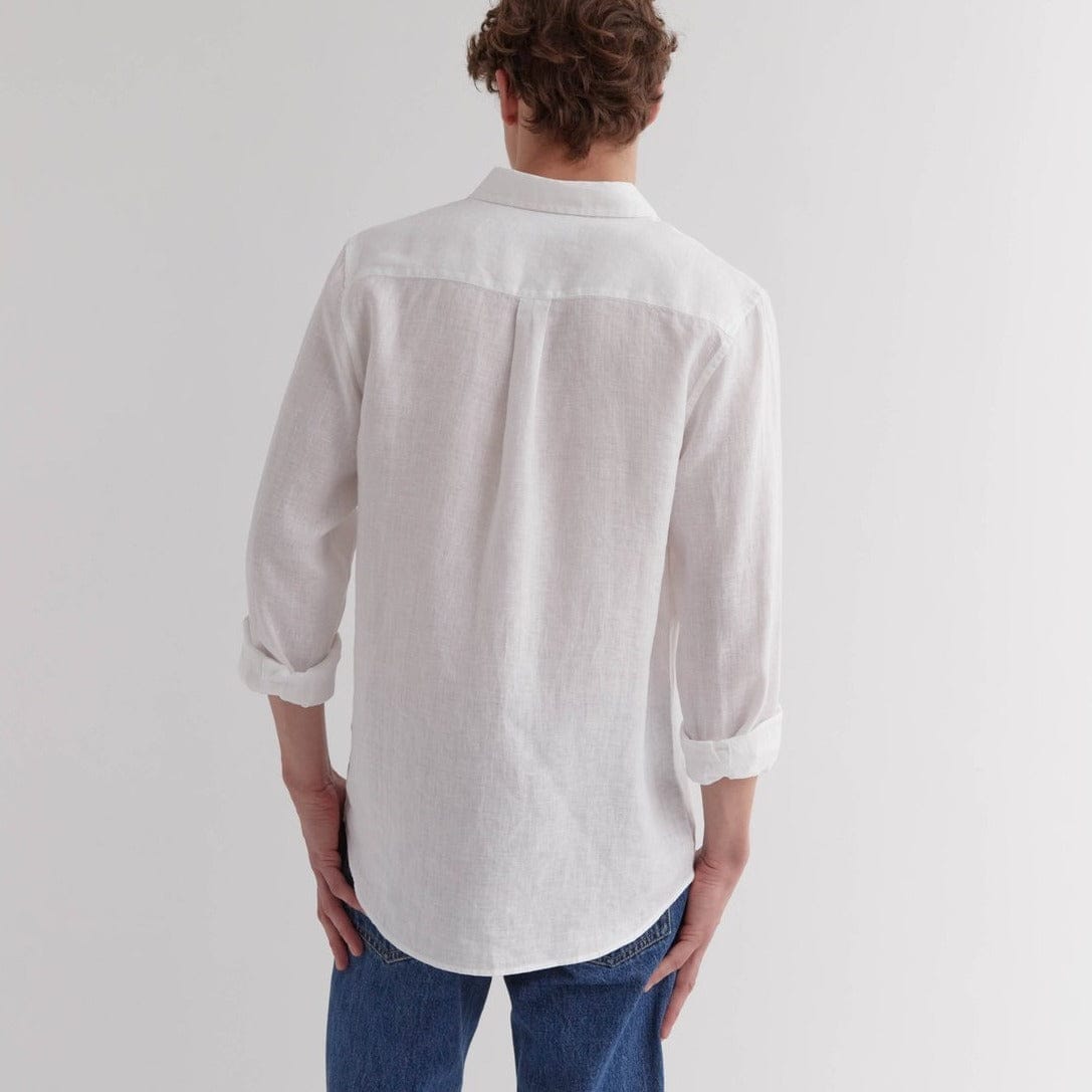 Assembly Label Casual Long Sleeve Shirt - White Assembly Label