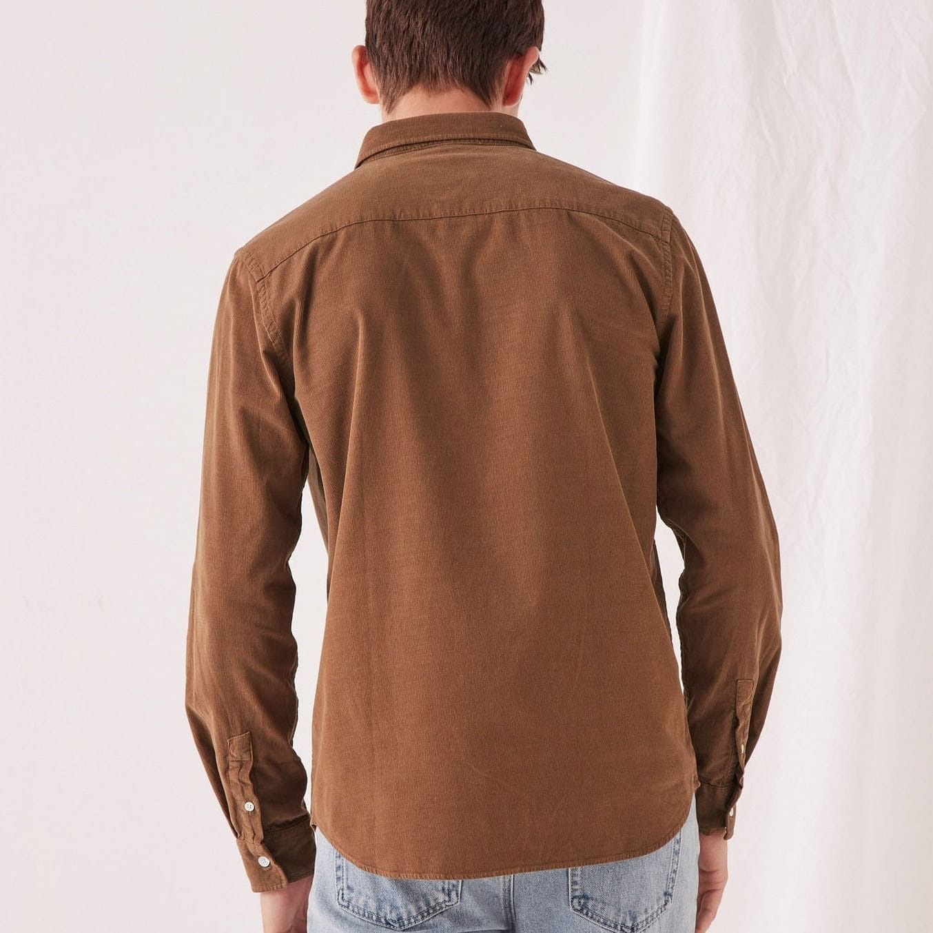 Assembly Label Cord Long Sleeve Shirt - Caramel Assembly Label