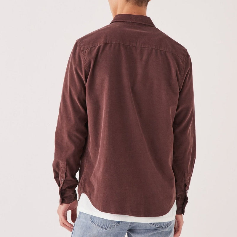 Assembly Label Cord Long Sleeve Shirt - Damson Assembly Label