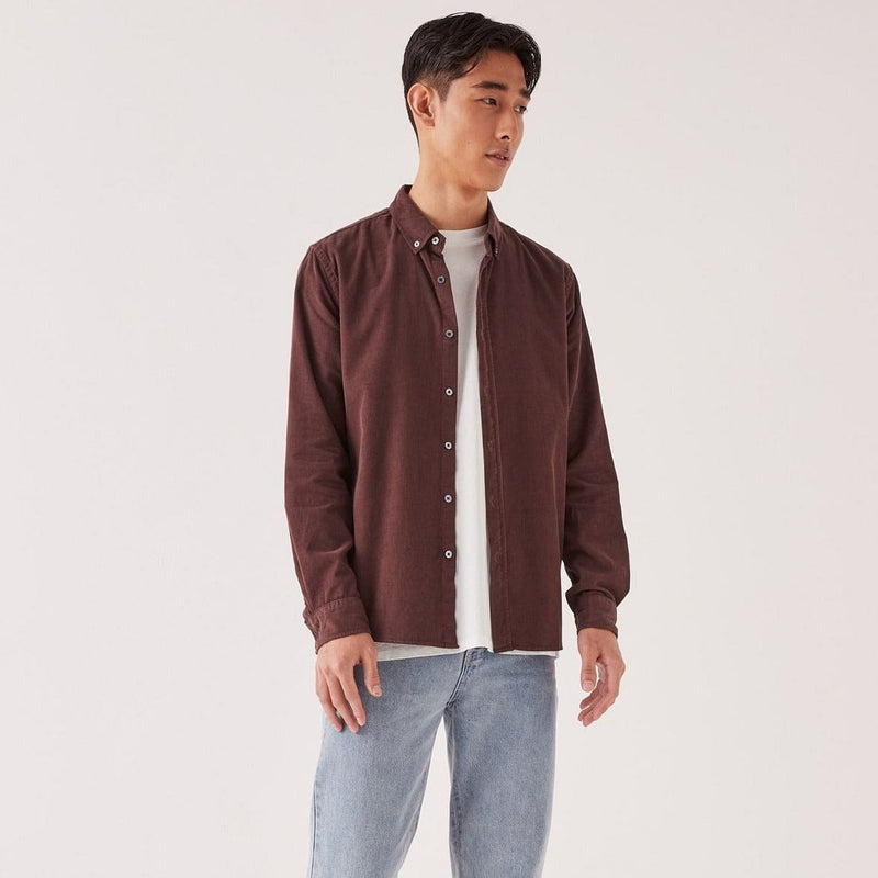 Assembly Label Cord Long Sleeve Shirt - Damson Assembly Label