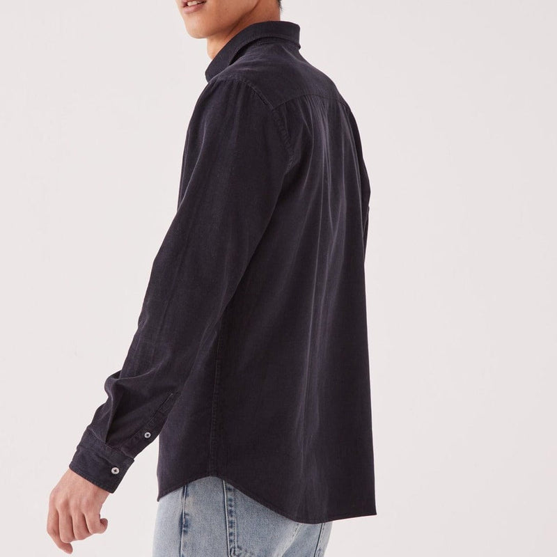 Assembly Label Cord Long Sleeve Shirt - True Navy Assembly Label