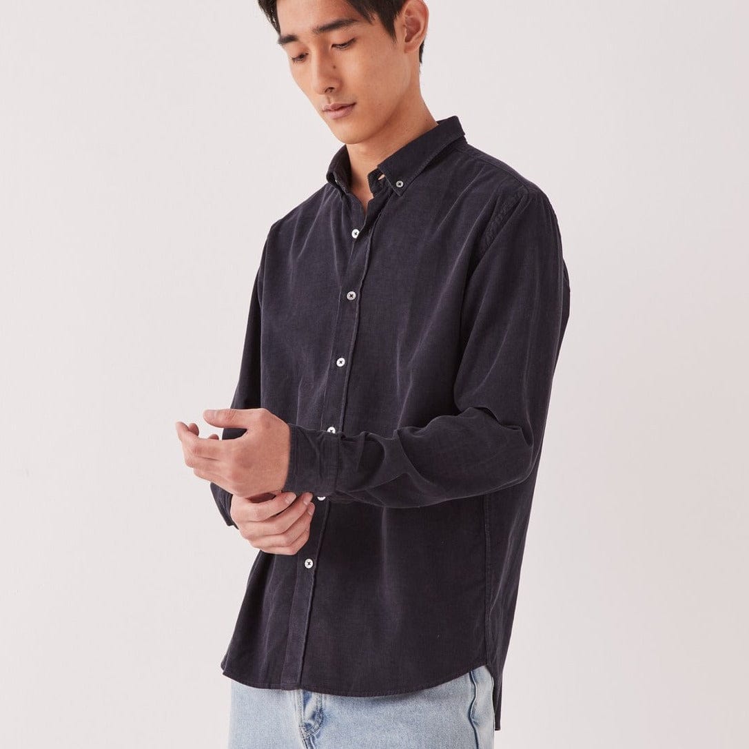 Assembly Label Cord Long Sleeve Shirt - True Navy Assembly Label