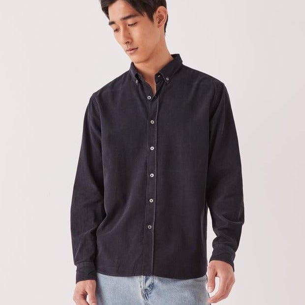 Assembly Label Cord Long Sleeve Shirt - True Navy Assembly Label