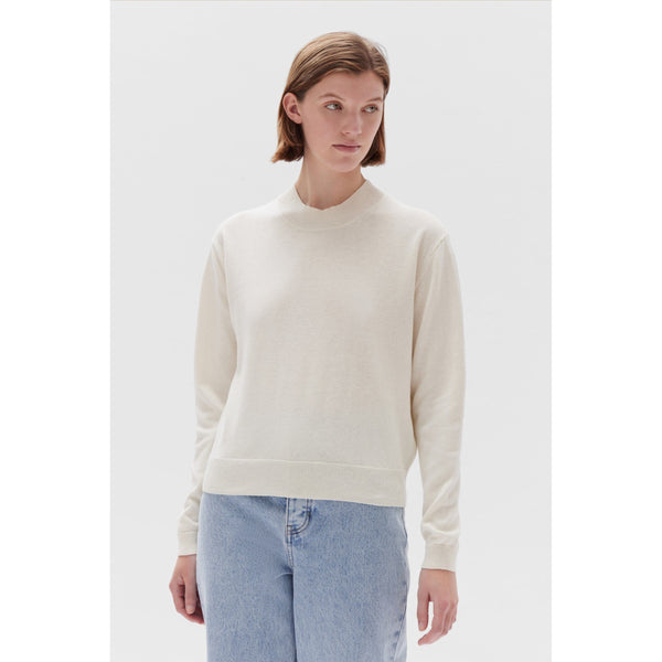 Assembly Label Delilah Knit Crew - Antique White Assembly Label