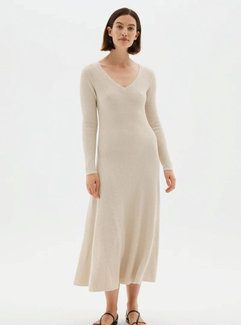 Assembly Label Gloria Knit Dress - Oat Marle Assembly Label