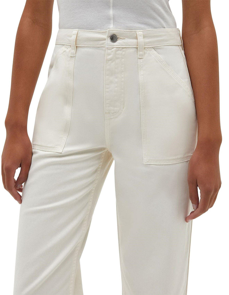 Assembly Label Ingrid Twill Trouser - Cream Assembly Label
