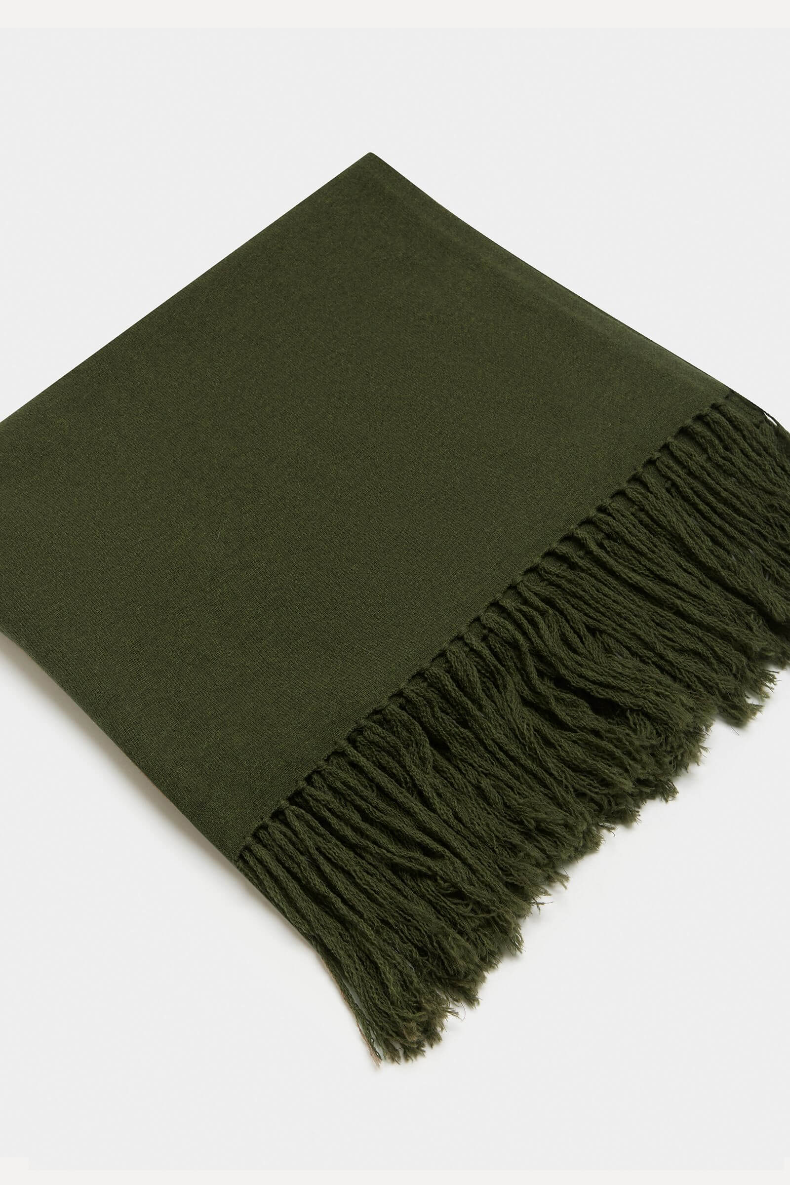 Assembly Label Longline Wool Scarf - Dark Olive Assembly Label