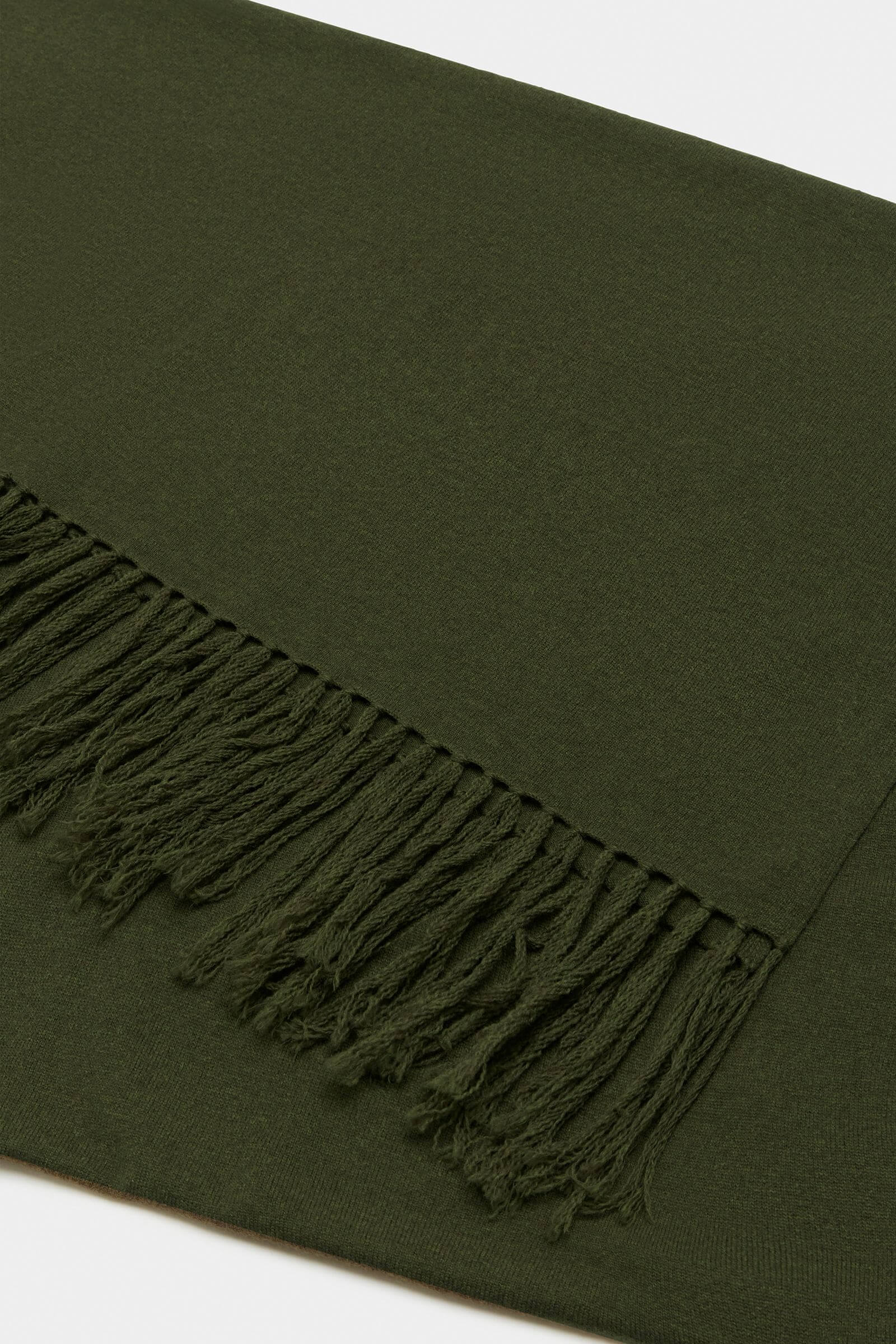 Assembly Label Longline Wool Scarf - Dark Olive Assembly Label