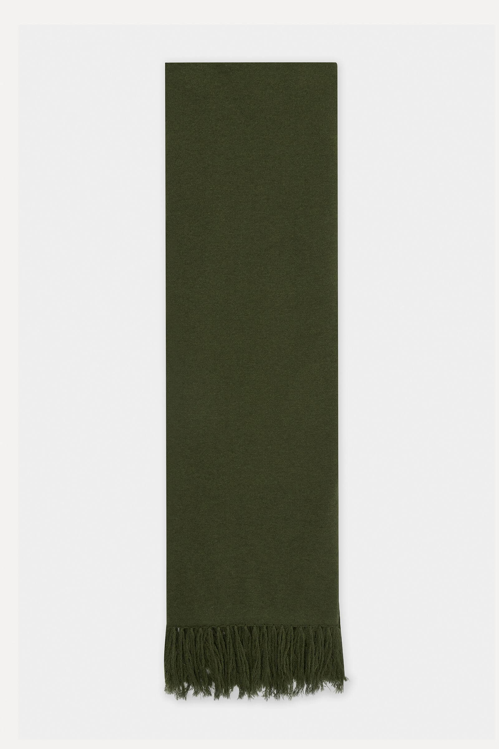 Assembly Label Longline Wool Scarf - Dark Olive Assembly Label