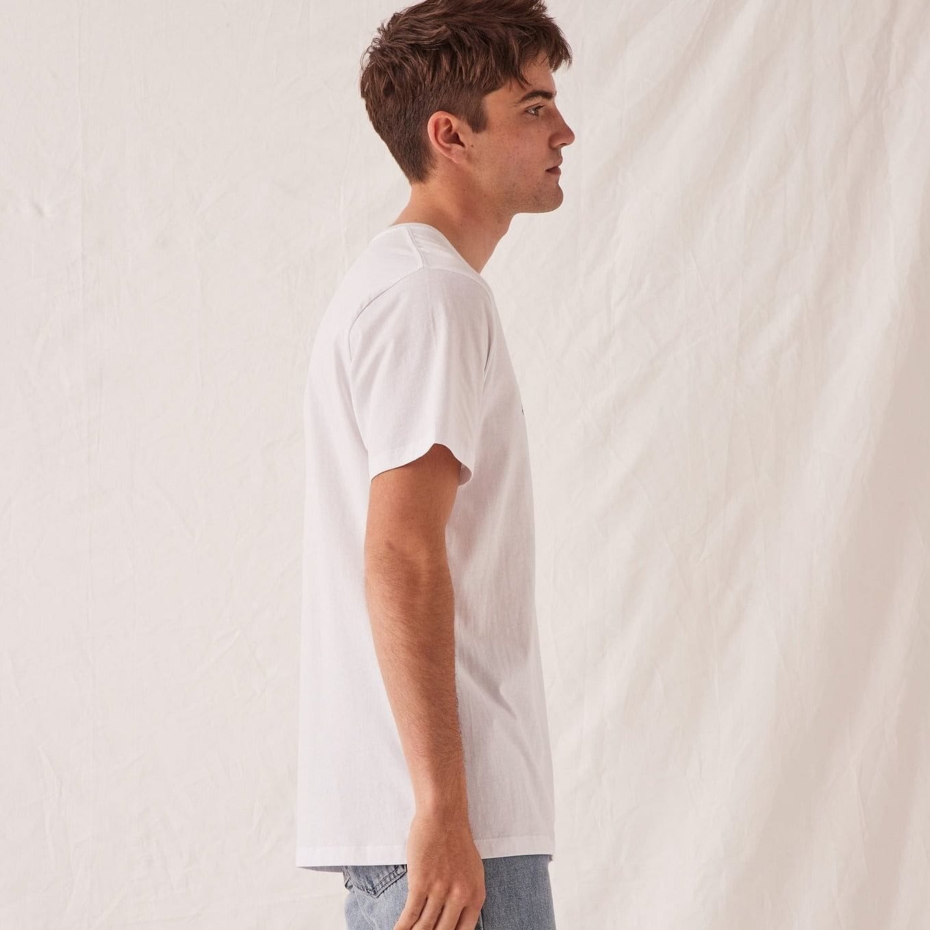 Assembly Label Men's Logo Tee - White Assembly Label