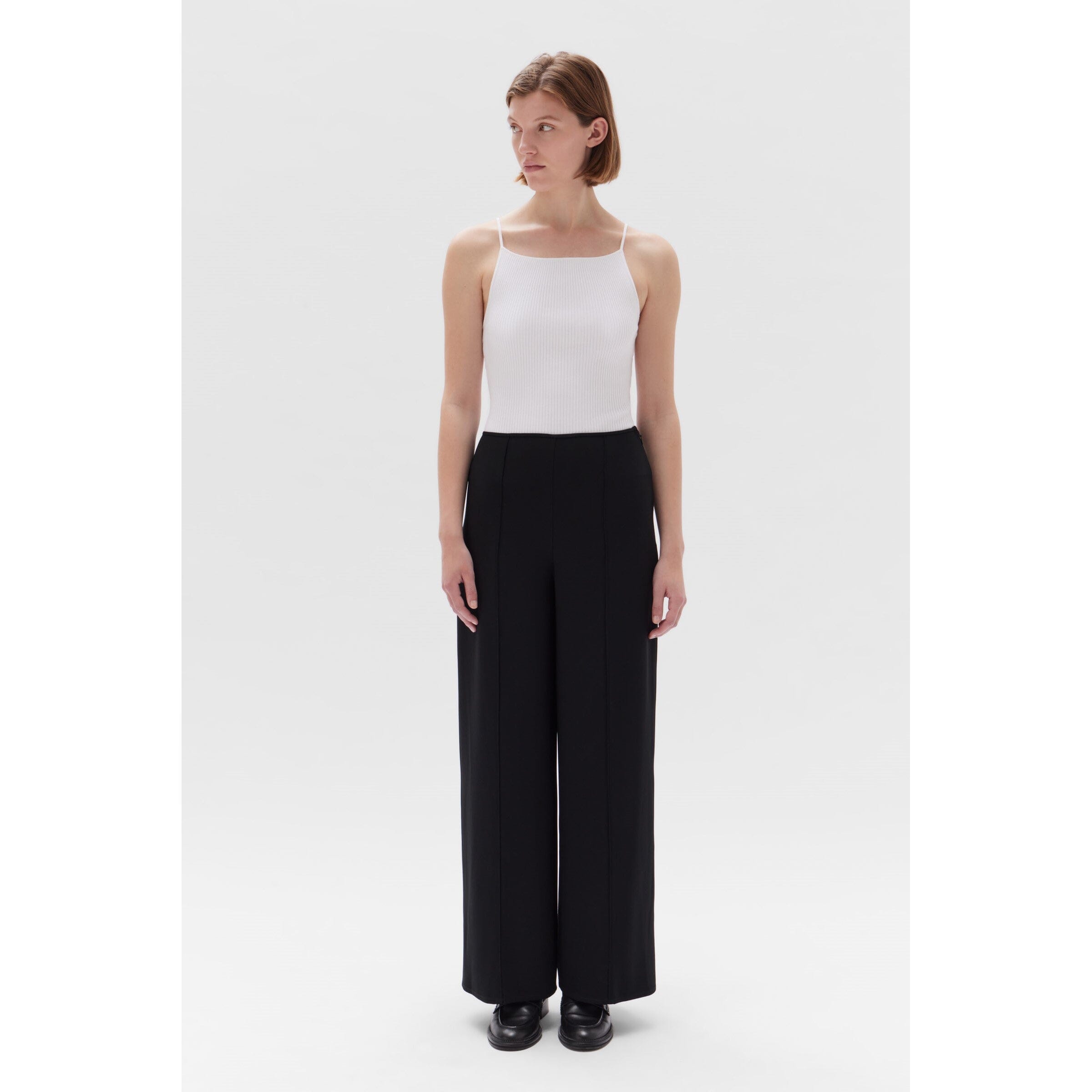 Assembly Label Sabine Crepe Trouser - Black Assembly Label