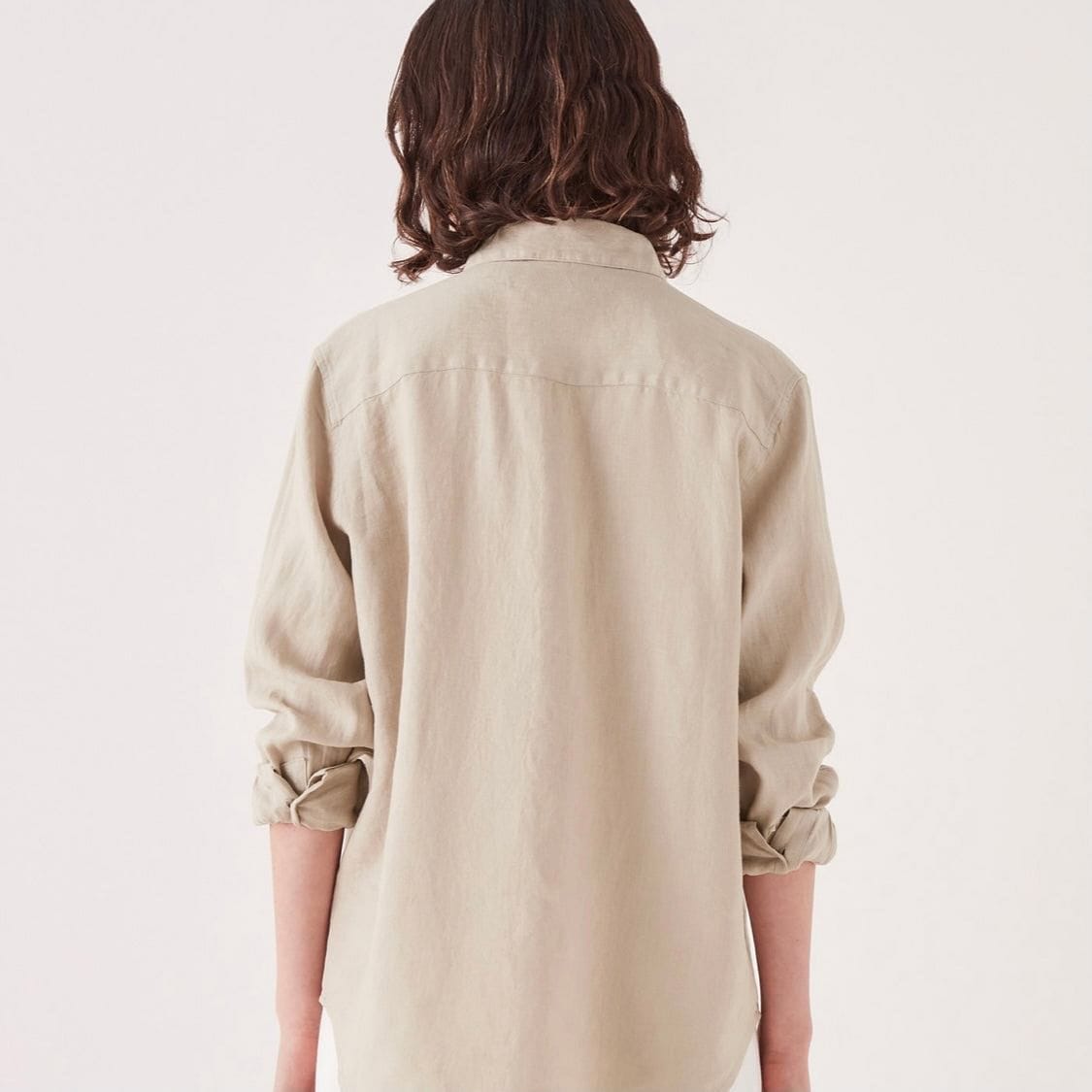 Assembly Label Xander Long Sleeve Shirt - Washed Khaki Assembly Label