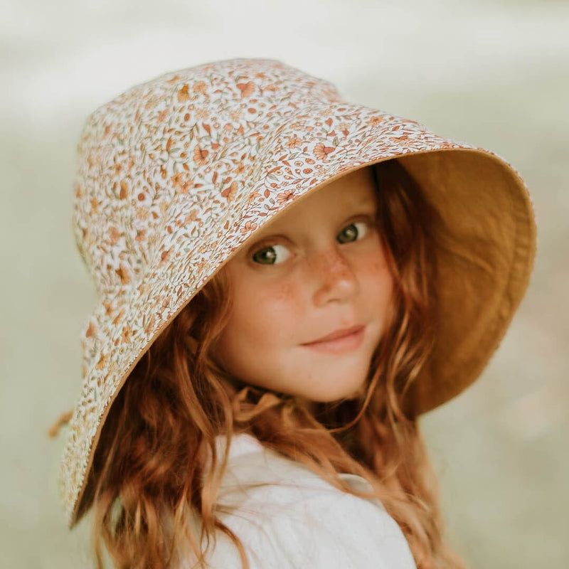 Bedhead Sightseer Girls Wide-Brimmed Sun Hat - Mary/Maize