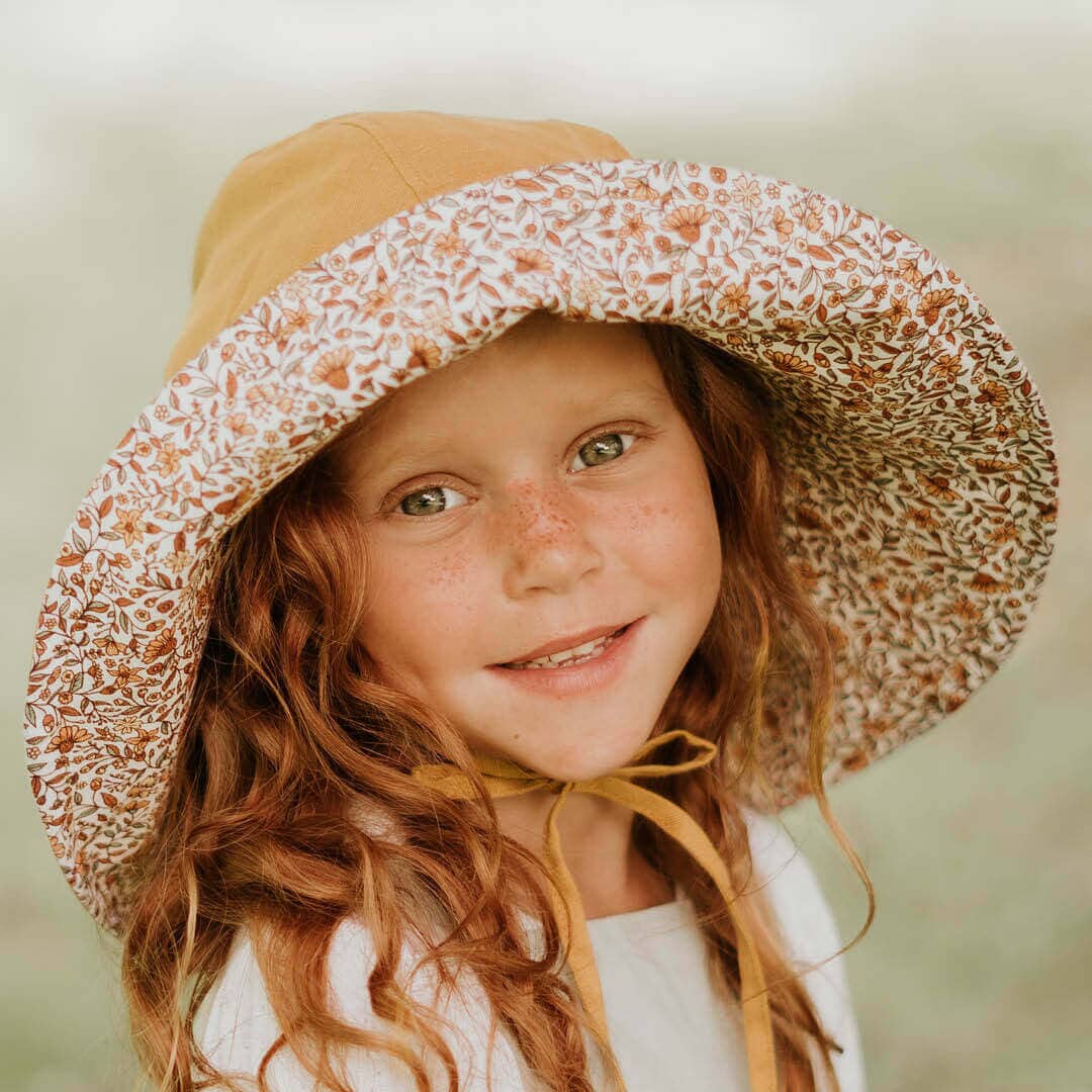 Bedhead Sightseer Girls Wide-Brimmed Sun Hat - Mary/Maize Bedhead