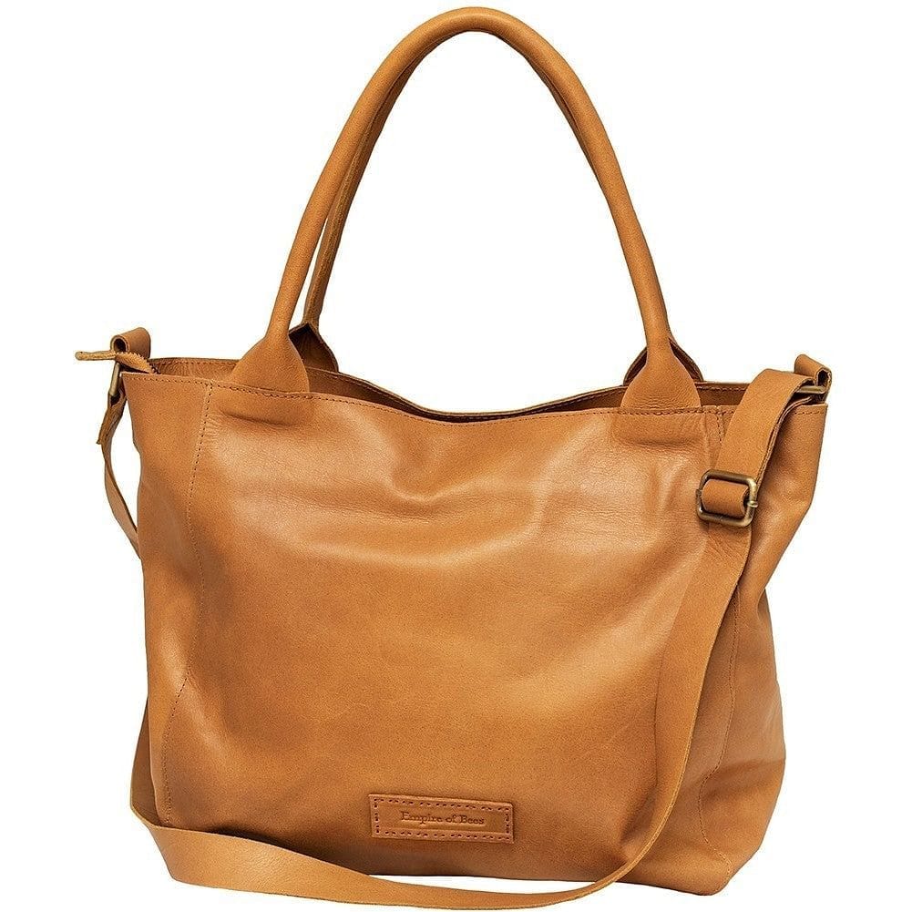 Empire of Bees Leather Sigourney Handbag Light Tan Empire of Bees