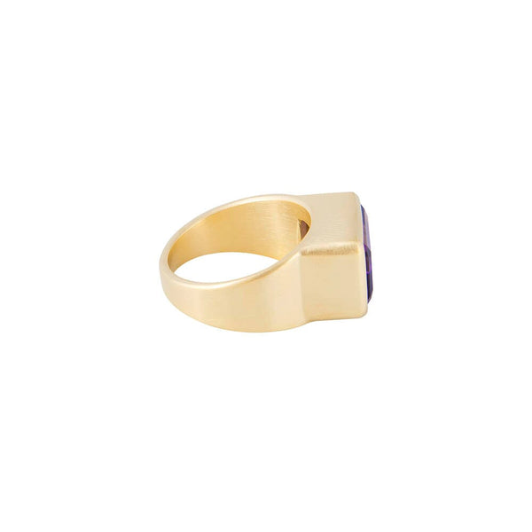 Fairley Amethyst Cocktail Ring - Gold Fairley