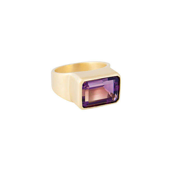 Fairley Amethyst Cocktail Ring - Gold Fairley