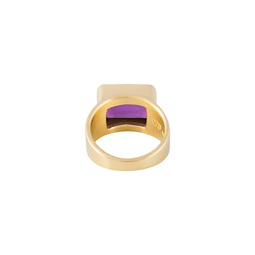 Fairley Amethyst Cocktail Ring - Gold Fairley