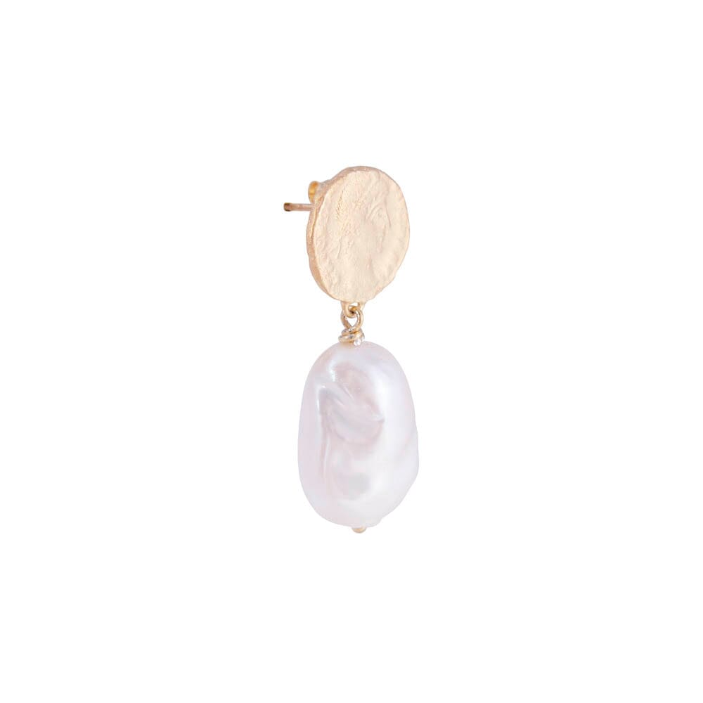 Fairley Ancient Coin Pearl Drops - Gold Fairley