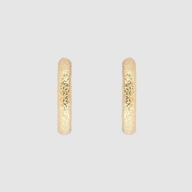 Fairley Antique Gold Maxi Hoop Earrings Fairley