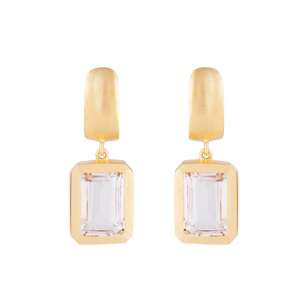 Fairley Crystal Cocktail Earrings - Gold Fairley