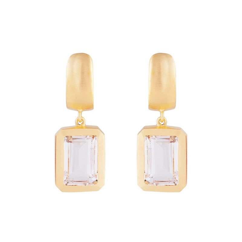 Fairley Crystal Cocktail Earrings - Gold Fairley