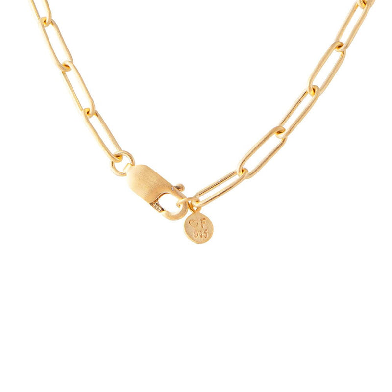 Fairley Crystal Cocktail Link Necklace - Gold Fairley